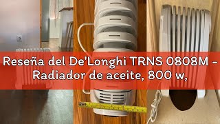 Reseña del De'Longhi TRNS 0808M - Radiador de aceite, 800 w, termostato de seguridad, función Eco, c