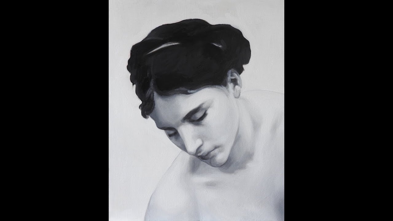 GRISAILLE UNDERPAINTING, Learning glazing from Bouguereau, grisaille technique, oil painting