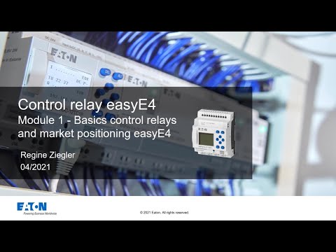 Basics control relays and market positioning Eaton easyE4