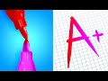 VIRAL SCHOOL HACKS YOU SHOULD TRY || School Crafts and Art Ideas