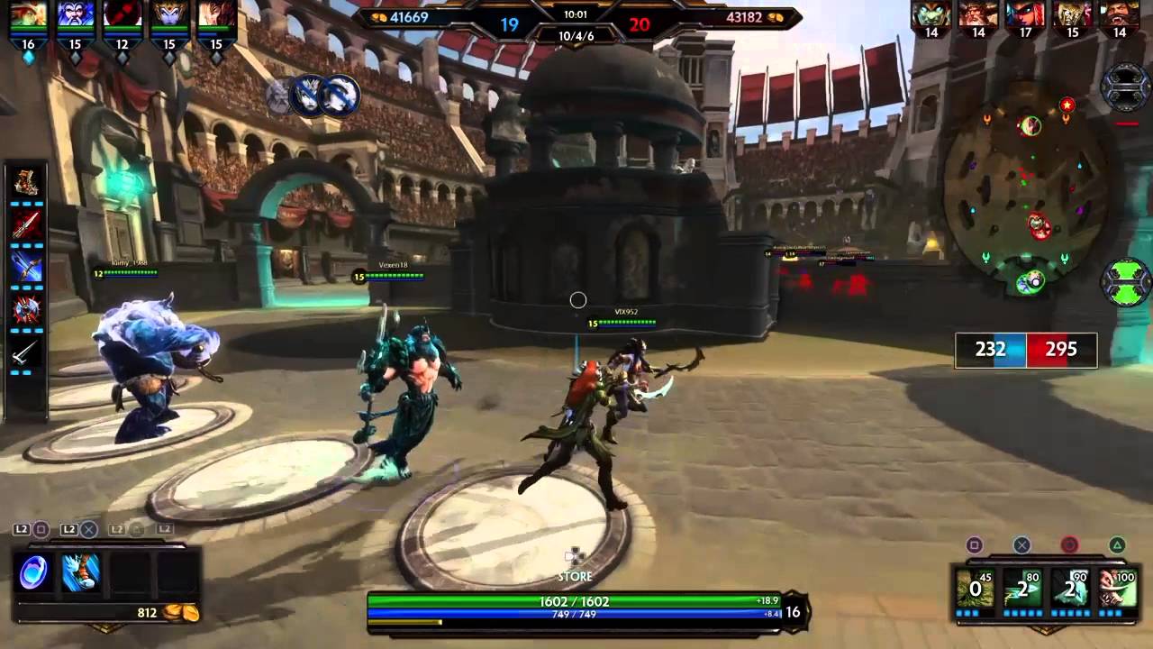 Smite Arena Gameplay PS4 (Artemis)