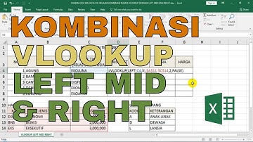 Belajar Kombinasi Rumus VLOOKUP dengan Left, Mid, dan Right | Tutorial Excel Pemula