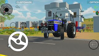 Farmer tractor in agriculture land tractor driving ero tractor game screenshot 5