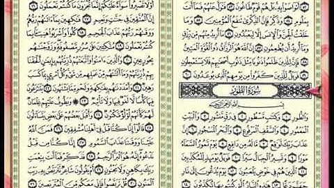 سورة الطور للقارئ الشيخ إبراهيم الأخضر.