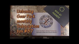 Unboxing Gear Pack Mounthly box # 87 Handy