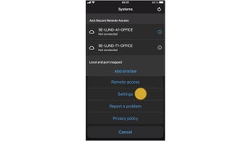 AXIS Camera Station mobile app - Set up remote notifications on iOS