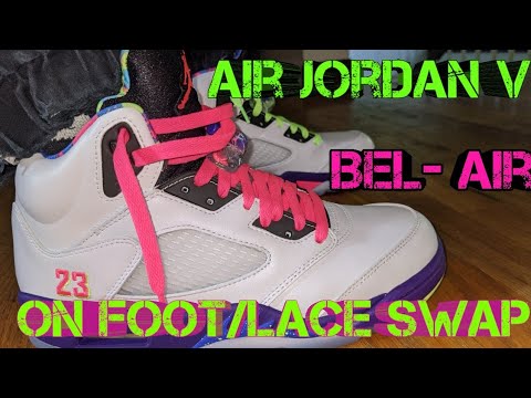 jordan 5 bel air laces