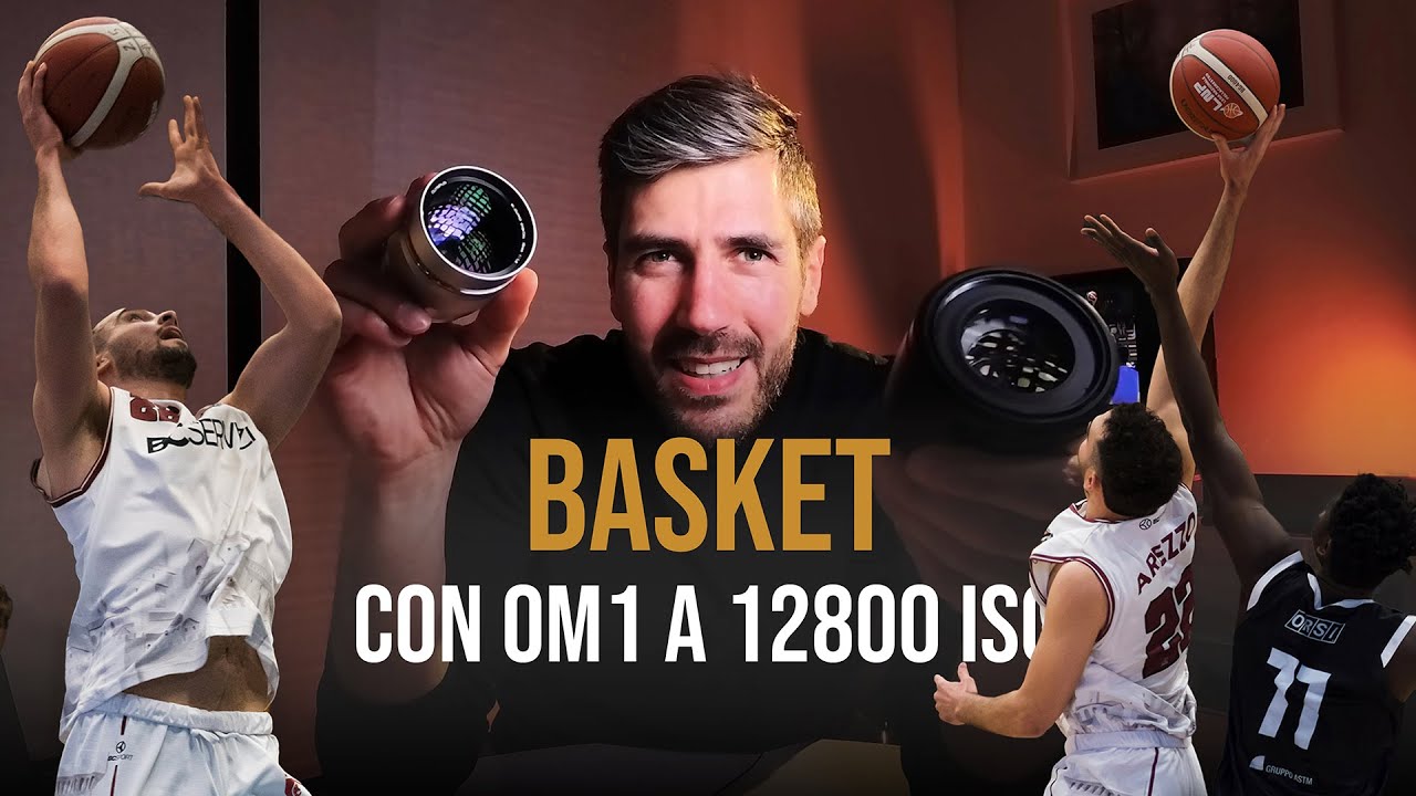stress test: partita di Basket con OM1 a 12800 ISO