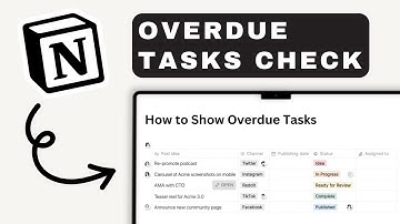 How to Show Overdue Tasks in Notion | Notion Tutorial (2025)