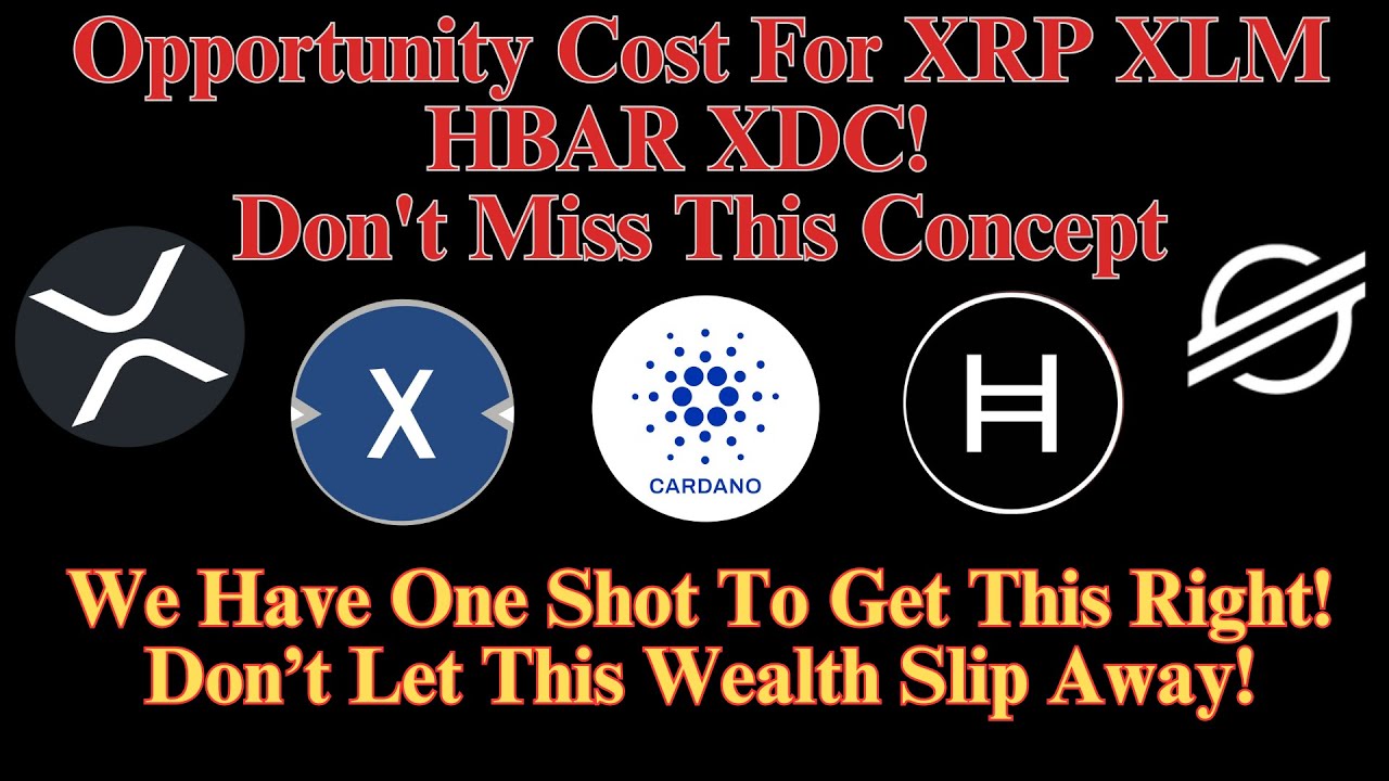 Opportunity Cost For XRP XLM HBAR XDC! Don't Miss This Concept YouTube