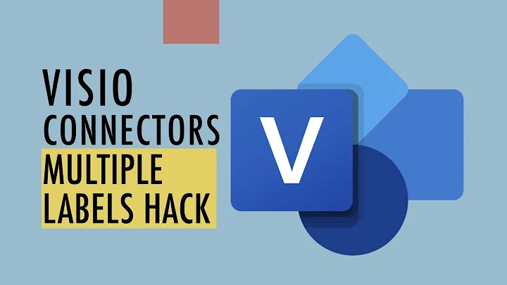 Multiple Text Labels, One Visio Connector - an EASY hack!