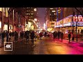 4k nyc rain walking  night walk in new york city 12 hours