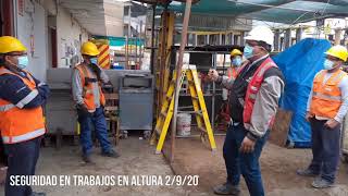 Charla de Seguridad en Trabajos en Altura 2020 #hsegmarcano Charla de Seguridad en Trabajos en Altura 2020 #hsegmarcano