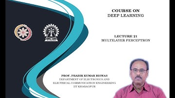 Lecture 21 : Multilayer Perceptron