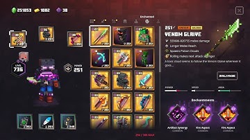 Minecraft Dungeons Triple Focus Satchel Wrath Echo Vine Whip Version Highblock Halls Apoc+25