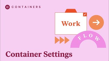 Containers- Container Settings