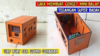 CARA MEMBUAT GENSET MINI BALAP TEGANGAN SUPER BADAK SIAP CEK SOUND SEHARIAN CARA MEMBUAT GENSET MINI BALAP TEGANGAN SUPER BADAK SIAP CEK SOUND SEHARIAN