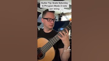 Guitar Tip: Scale Saturday, G Phrygian Mode 3 note per string. #guitar #beginnerguitarlessons