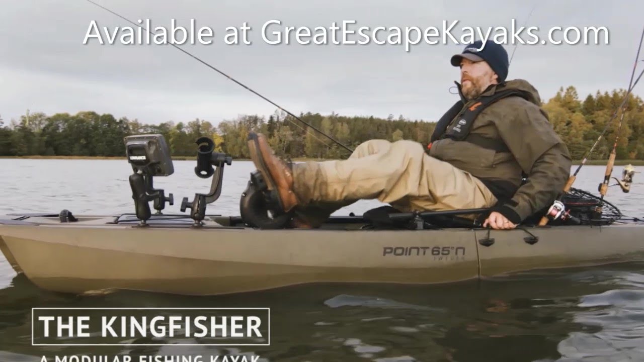 Point 65N KingFisher modular fishing kayak with pedal drive 