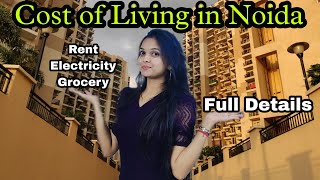 Cost of Living in Noida |नोएडा के सोसाइटी का rent |Our House Rent, Groceries | Noida Couple