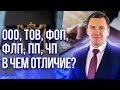 Чем ООО Отличается от ТОВ ФОП ФЛП ПП ЧП Что это?