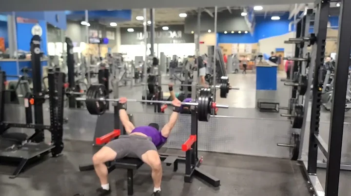 Bench press Top single 335. Pretty happy with it c...
