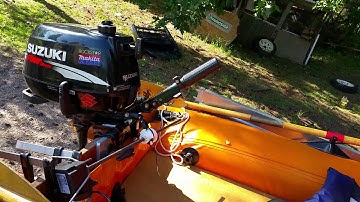 Linear actuator outboard steering, test 1