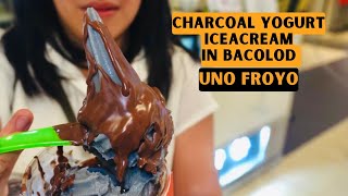 The Best Charcoal Icecream Yogurt in Bacolod - Uno Froyo