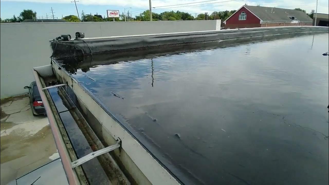 Infinity Pool on the Roof.. Roof Repair, Squeegee YouTube