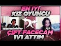 EN İYİ KIZ OYUNCU İLE ÇİFT FACECAMLİ 1V1 ATTIM! (Fortnite Türkçe)