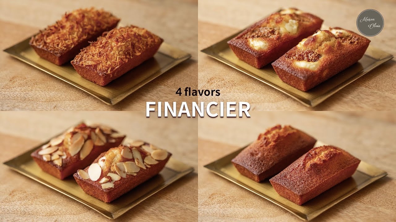 ⁣기본반죽을 이용한 4가지 맛 피낭시에, Four flavors of Financier using basic batter
