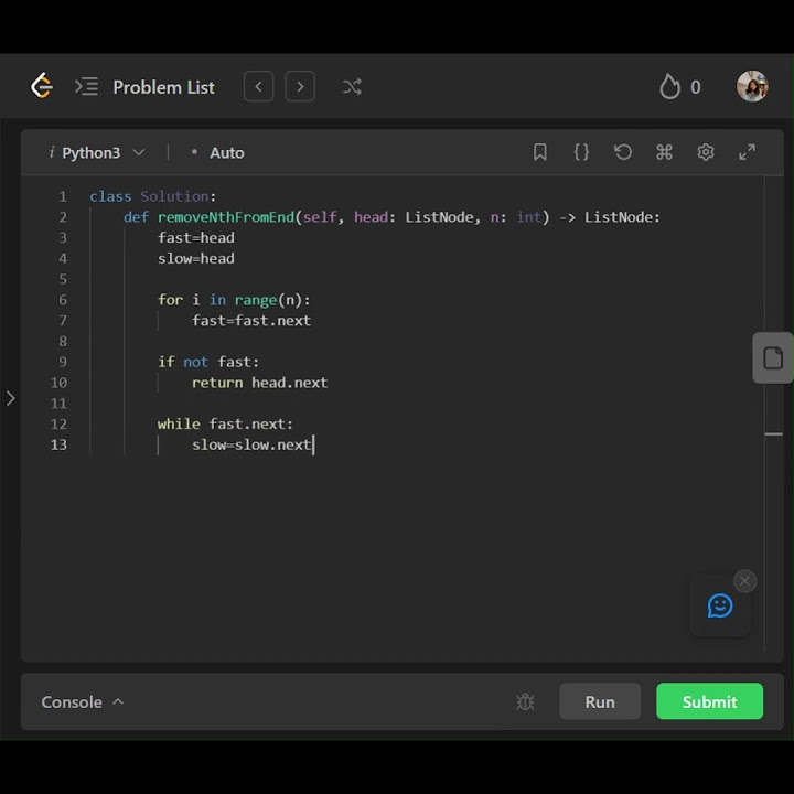 Remove Nth Node From End of List with Python - YouTube