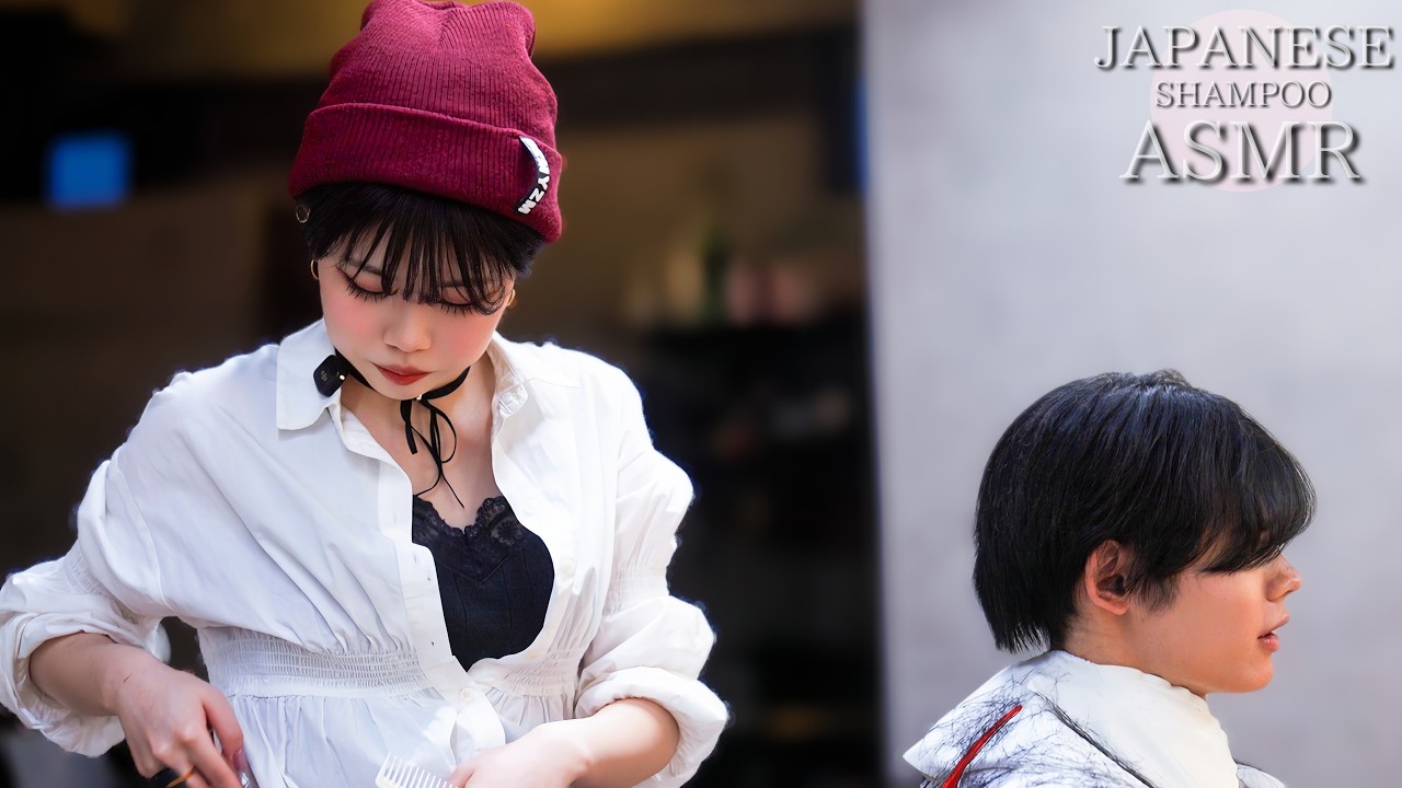 ASMR Настоящая салонная работа с нежными голосами, стрижками и шампунями
