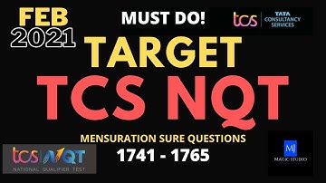 TCS NQT - Aptitude Questions with Solutions - Mensuration - 1741 - 1765