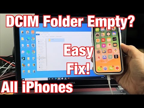 Why is my iPhone folder empty on my PC?