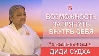 🔴 Возможность заглянуть внутрь себя. Диди Судха. Легкая медитация. Официальное видео.