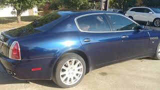 NOW PARTING 2007 Maserati Quattroporte Blue/Tan EUROHOLICS AUTO PARTS