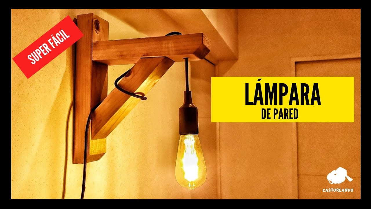 COMO HACER una LAMPARA RÚSTICA 💡 PASO A PASO Fácil 💡 YouTube