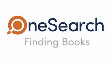 OneSearch - Finding Books