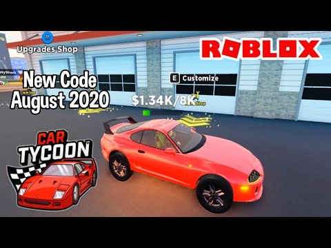 Roblox Car Tycoon Demo New Code August 2020 Youtube - codes for roblox car tycoon 2020