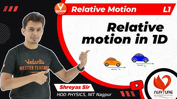 Relative Motion JEE L1 | Relative Motion in 1D | Class 11 Physics | JEE 2023 | Nurture | V Enthuse
