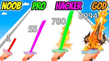 Sword Cut Run - NOOB vs PRO vs HACKER vs GOD
