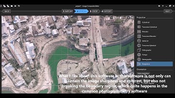 Uncontrolled Mosaic of Aerial Photo Creation Using Microsoft Image Composite Editor