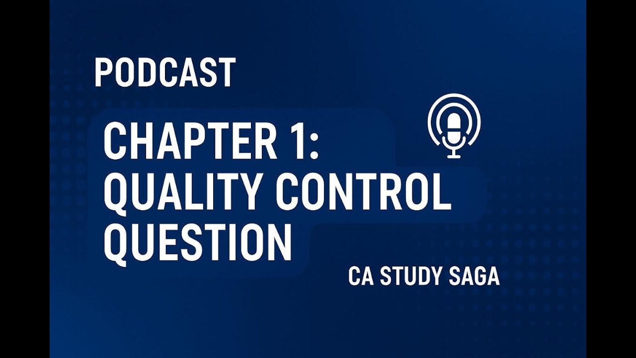 CA Final Audit Chapter 1 Quality Control (Question) 