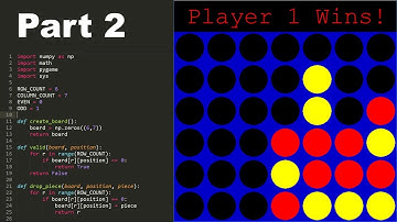 How to Program Connect 4 in Python! (part 2) - Check for Winning Move