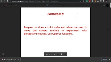 18CSL67 COMPUTER GRAPHICS AND VISUALIZATION LAB PROGRAM 4