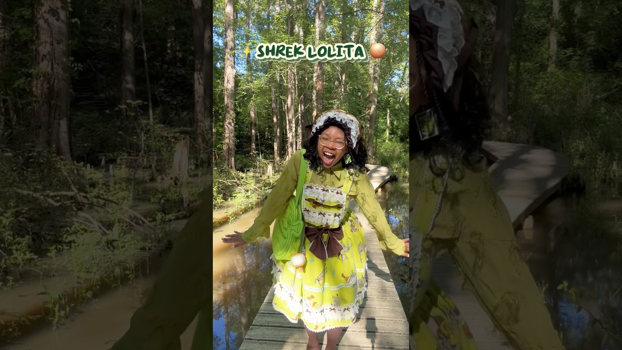 Wearing a Shrek Dress in a Swamp