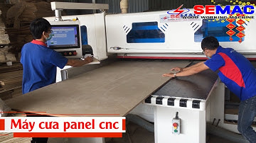 Máy cưa panel cnc lập trình cắt ván công nghiệp tốc độ nhanh - Máy cắt ván 2 lưỡi cưa