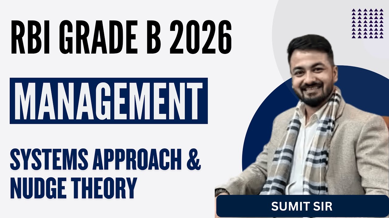 Live Management Class for RBI Grade B 2026 | Lecture 03 |