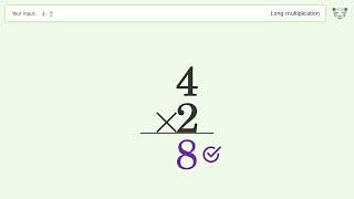 Long Multiplication Problem 42 Stepbystep  Solution